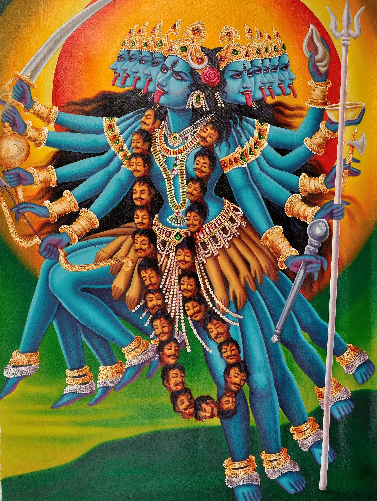 a painting of Mahakali